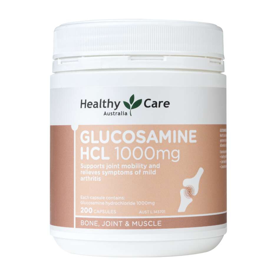 Healthy Care Glucosamine HCL 1000mg, 200 Capsules