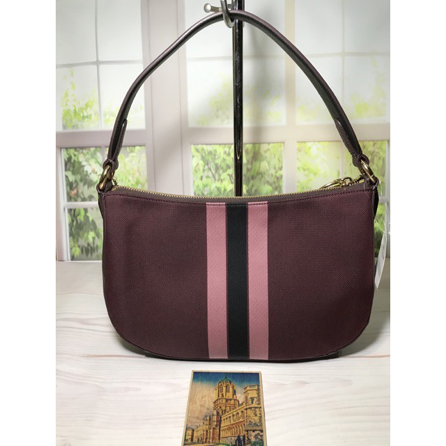 HARGA MURAH   Coach RETAIL sutton crossbody oxblood authentic new