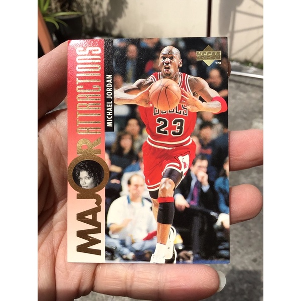 MICHAEL JORDAN NBA BASKETBALL CARD UPPER DECK MAJOR ATTRACTIONS 1995