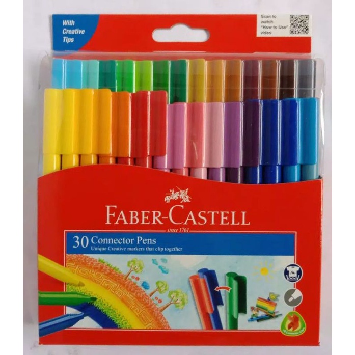 

Faber Castell Connector Pen Set 30 Spidol Warna