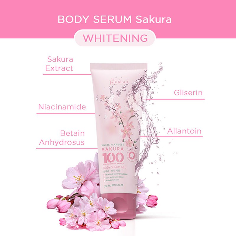 HANASUI SAKURA BODY SERUM GEL/HANASUI/BODY LOTION GEL