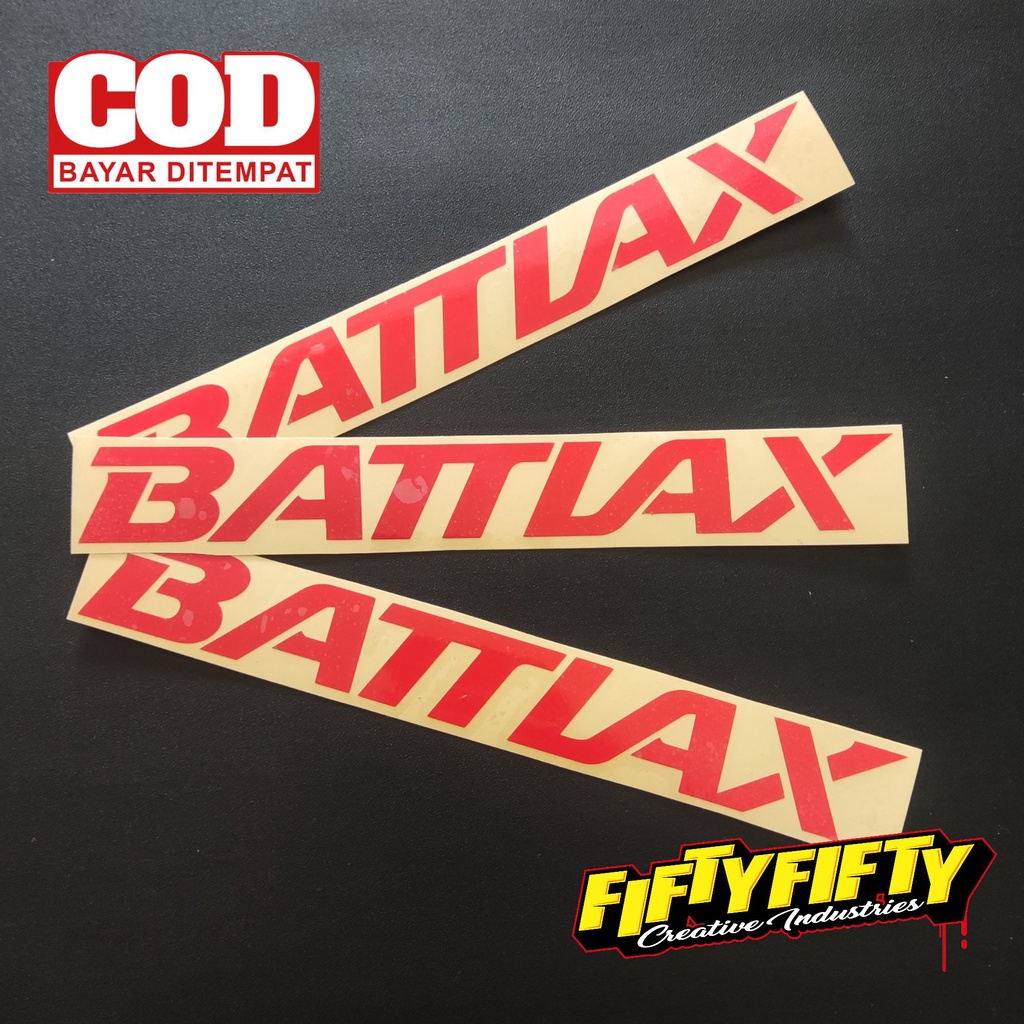 Stiker Cutting BATTLAX Stiker Cuting Motor Stiker Kating Mobil Stiker Helm