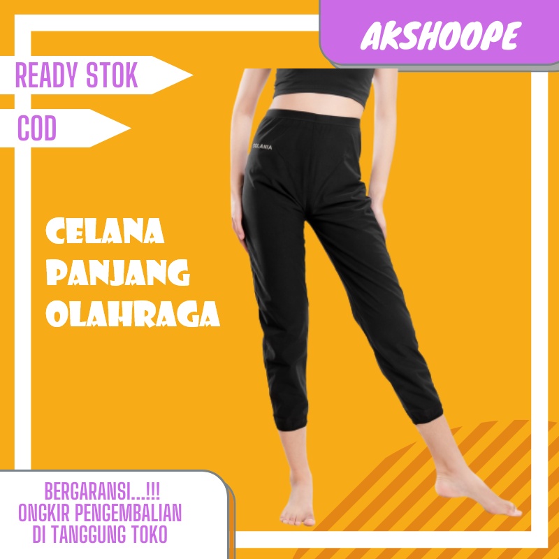 Celana Panjang Olahraga Wanita Long Pants Silver