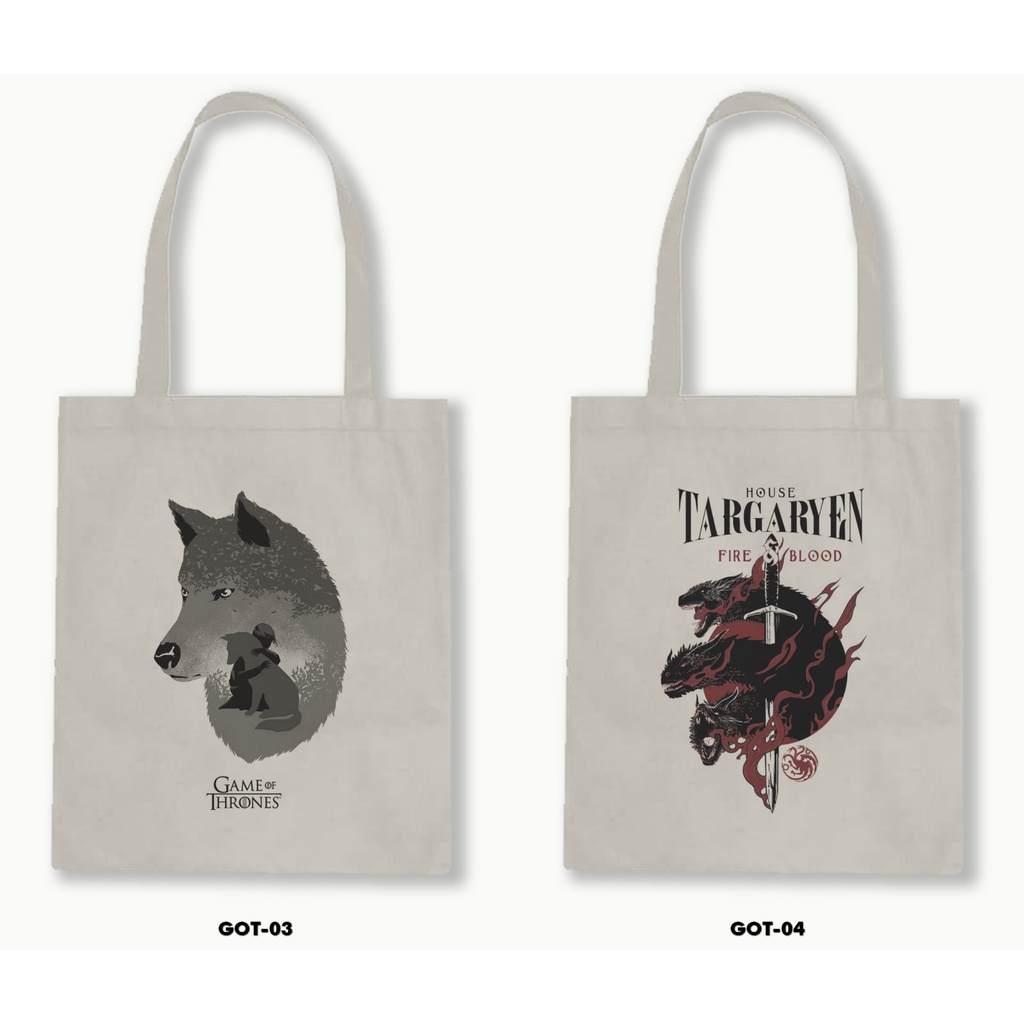 TOTE BAG BLACU- GAME OF THRONES