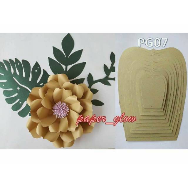 Pola/Cetakan Paper Flower. Paper Flower template