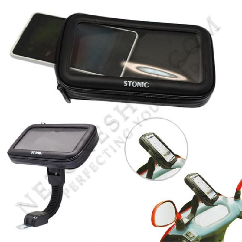 Waterproof Motorcycle Case Stonic. Holder Spion Sepeda Motor Waterproof Bracket HP Anti Air 5.5 inch