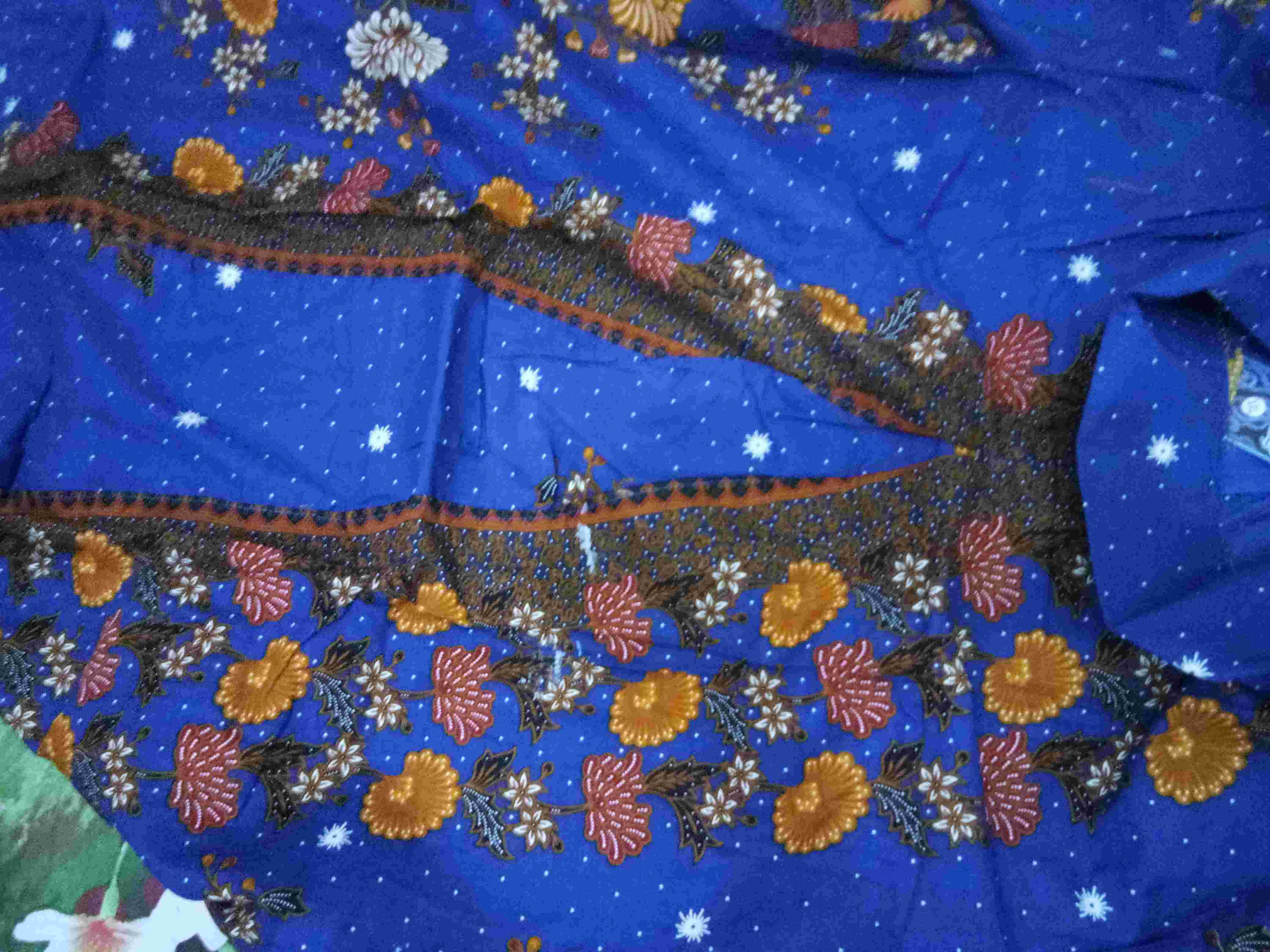 Tey-17 Batik Wanita Asj Sa Hrb026 Kenongo Kemeja Tosca Pendek