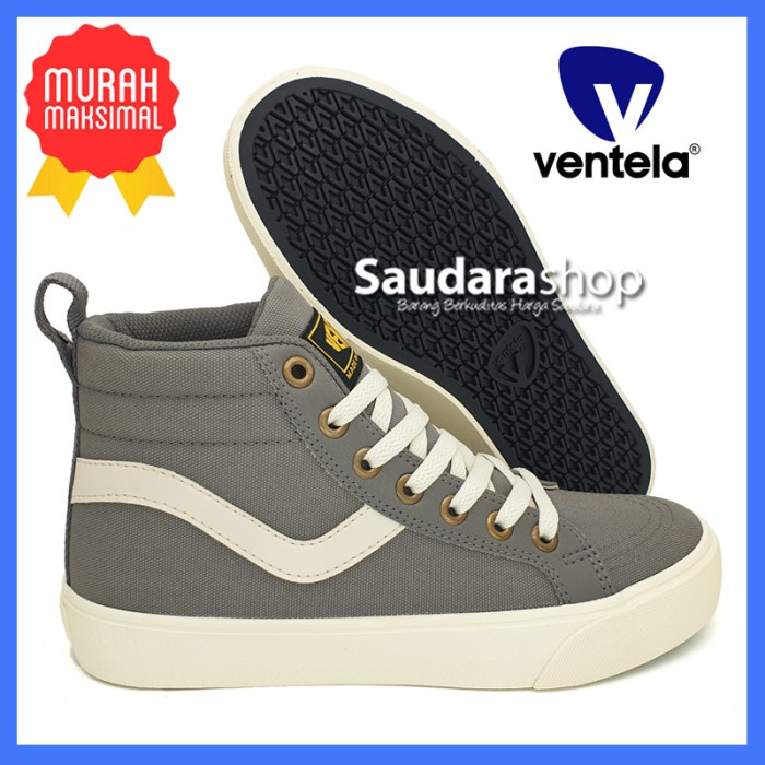 Sepatu Ventela Republic Grey High / Sepatu Ventela Republic Grey High