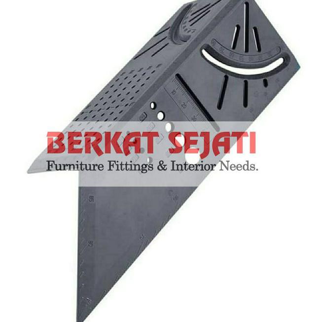 

Bagus Banget-465 3D MITRE MITER ANGLE Ruler Speed Square Penggaris Segitiga Siku Tukang