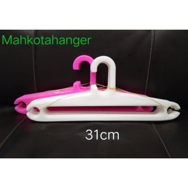 Hanger Plastik 12 Inch display | Gantungan baju plastik elastis