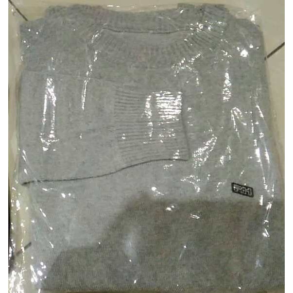 sweater rajut kerah oblong / o-neck