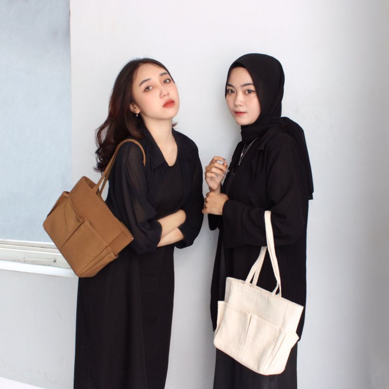 SELUSA KEYSA TOTEBAG | Tas Bahu Wanita Totebag Kanvas Premium Murah Berkualitas