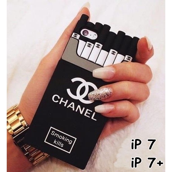 FOR IPHONE 7 - SOFT CASE 3D SILICONE CIGARETTE CHANELL CASING