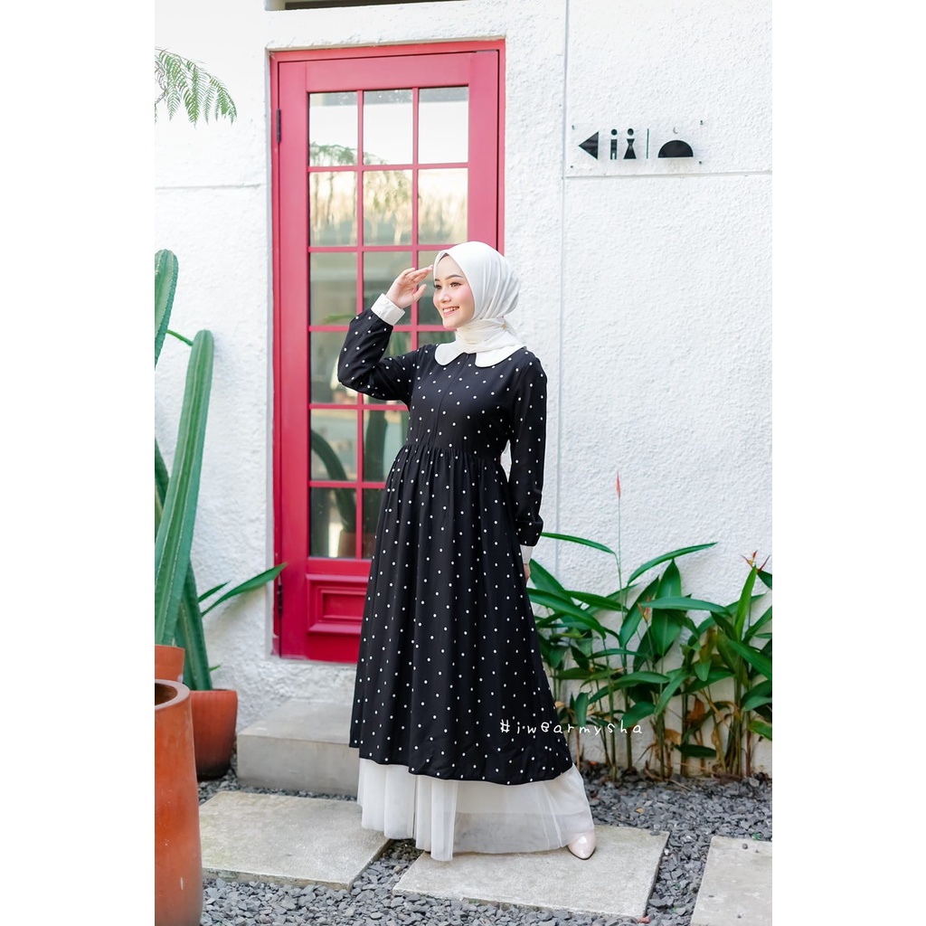 MIDI DRESS/ DRESS MIDI MYSHA/ Iwearmysha/Midi Polka/Midi Yoona polka