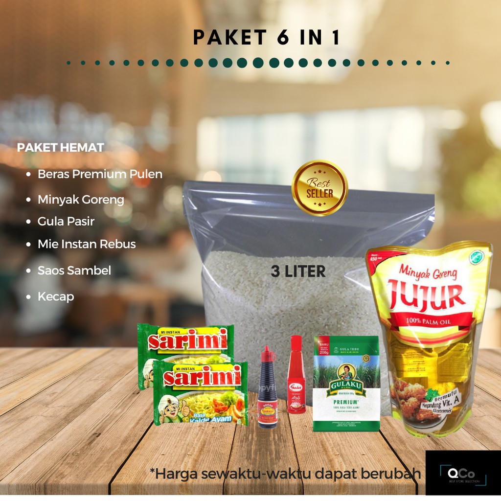 

Paket Hemat Sembako 6 in 1