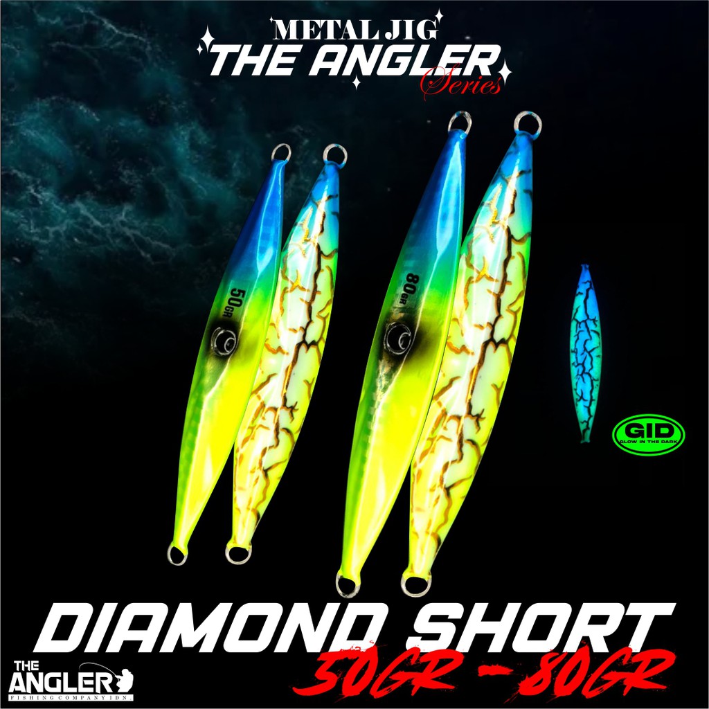 Metal Jig Diamond Short 80gram The Angler Series