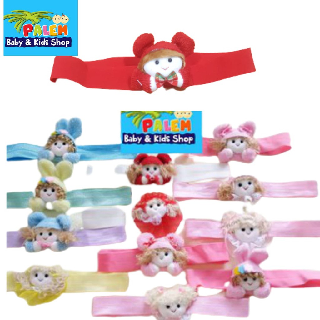 Eeru baby bandana bayi warna boneka untuk baru lahir/bando bayi