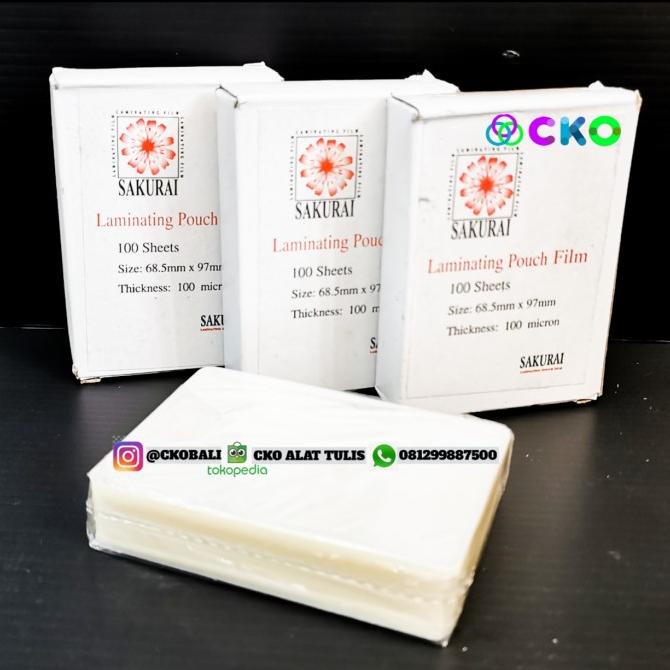 

Plastik mika laminating Sakurai KTP, A4 dan F4