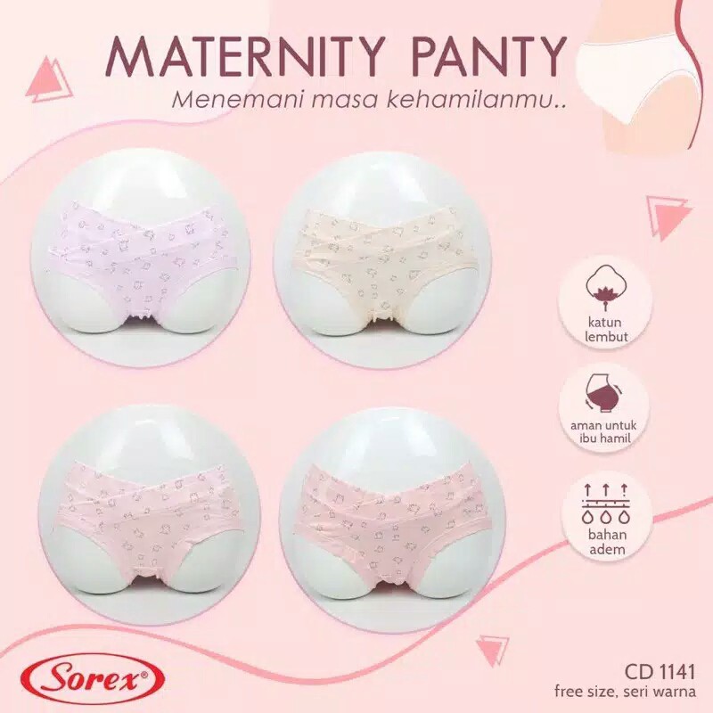 Cd Hamil Sorex 1140 / 1141 Maternity Panty Fashion | Celana Dalam Ibu Hamil |tv