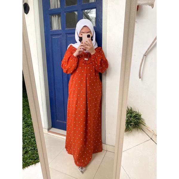 SHANIA DRESS RAYON PREMIUM JUMBO BUSUI HOME DRESS KEKINIAN MURAH BEST SELLER GAMIS MUSLIM WANITA PAKAIAN CEWE CEWEK WOMENWEAR TANGERANG