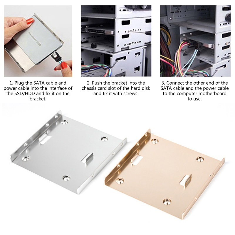 Bracket Mounting SSD Internal btsg 2.5in Sampai 3.5in HDD Hardisk Rak Untuk Komputer PC