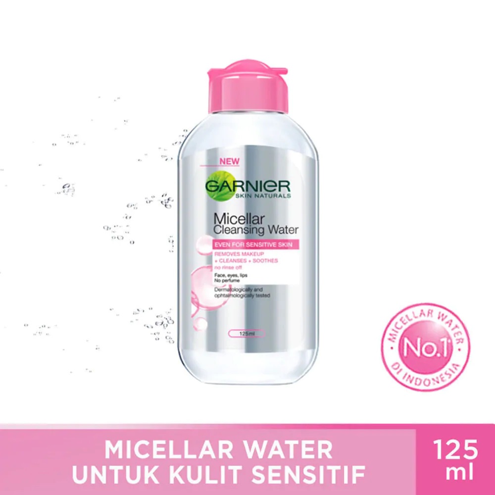 Garnier micellar cleansing water pink &amp; blue 125ml