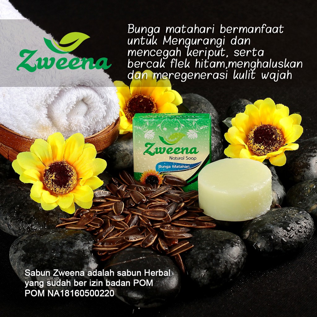 ZWEENA Sabun Herbal Biji Bunga Matahari