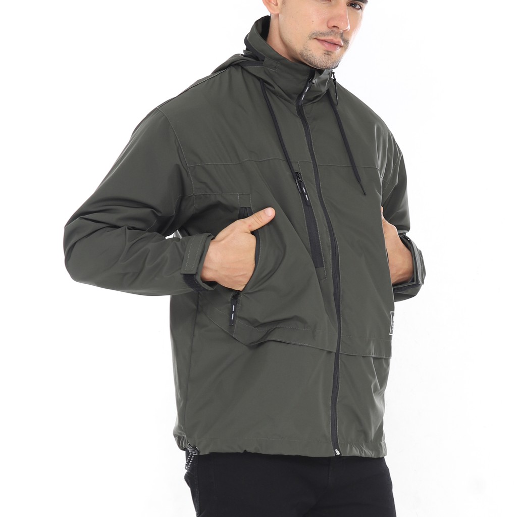 Kent Jaket Pria Outdoor Parka Cougle Original Hijau Army