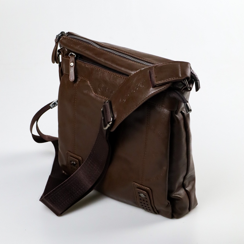 Tas Selempang Messenger Crossbody Pria - XDFB02CF Coffee