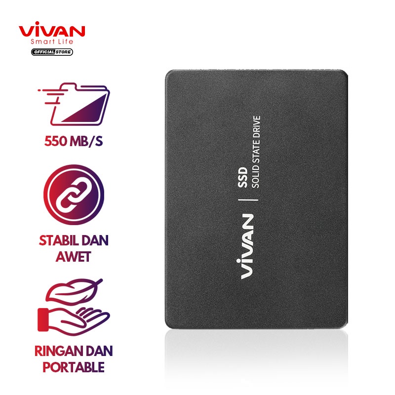 VIVAN SSD Hardisk/Harddisk Eksternal/External Portable 120GB/240GB (550MB/S)