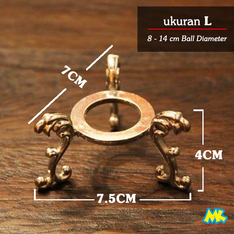 Crystal Ball Stand / Dudukan Bola Kristal / Batu Pajangan