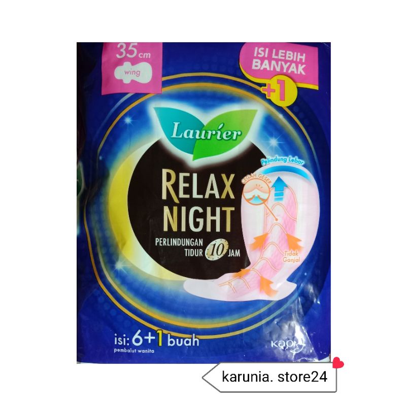 Pembalut Laurier Relax Night 35cm
