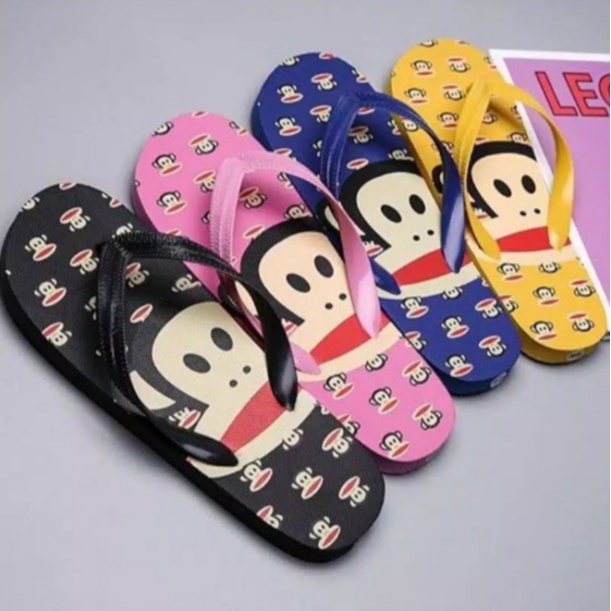 Sandal Jepit Spon Motif Monkey