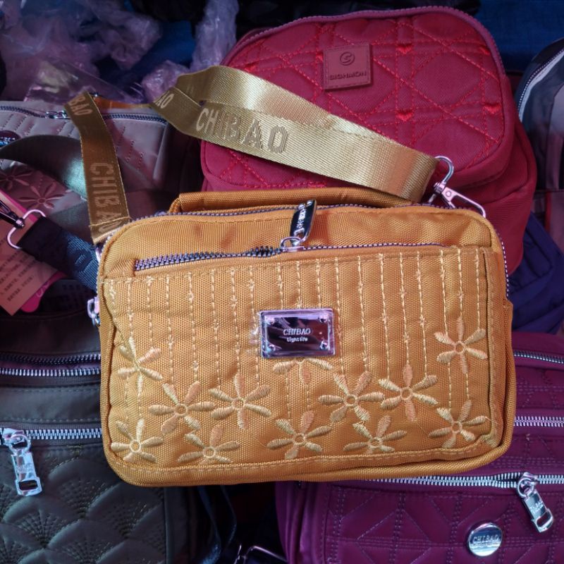 TAS Selempang Mini Chibao ada tali pendek nya buat di tangan bahan kanvas .model.6756-22#