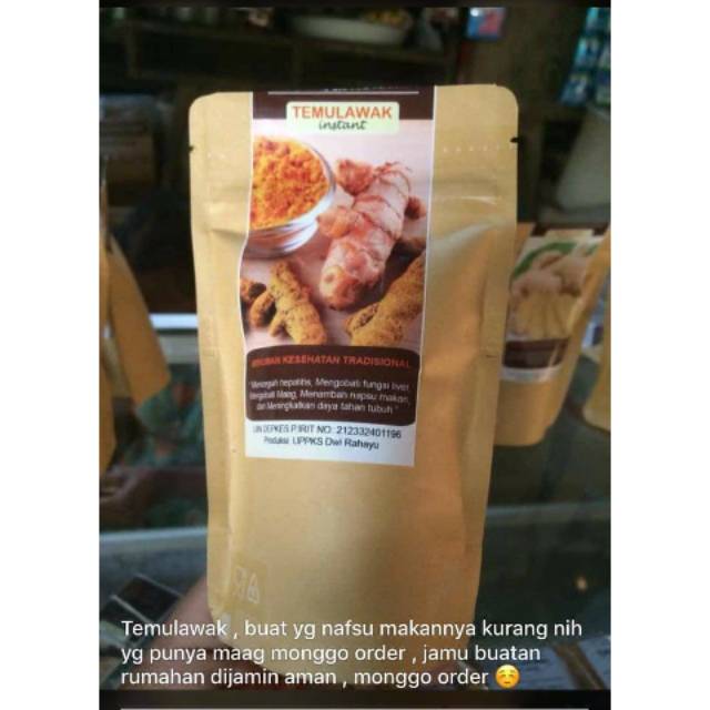 

Temulawak seduh homemade