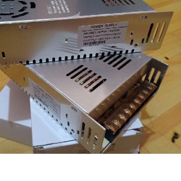 ✥ Power Supply Cctv 12V 40A Power Suply Switching 40 Ampere 12 Volt PSU ♕