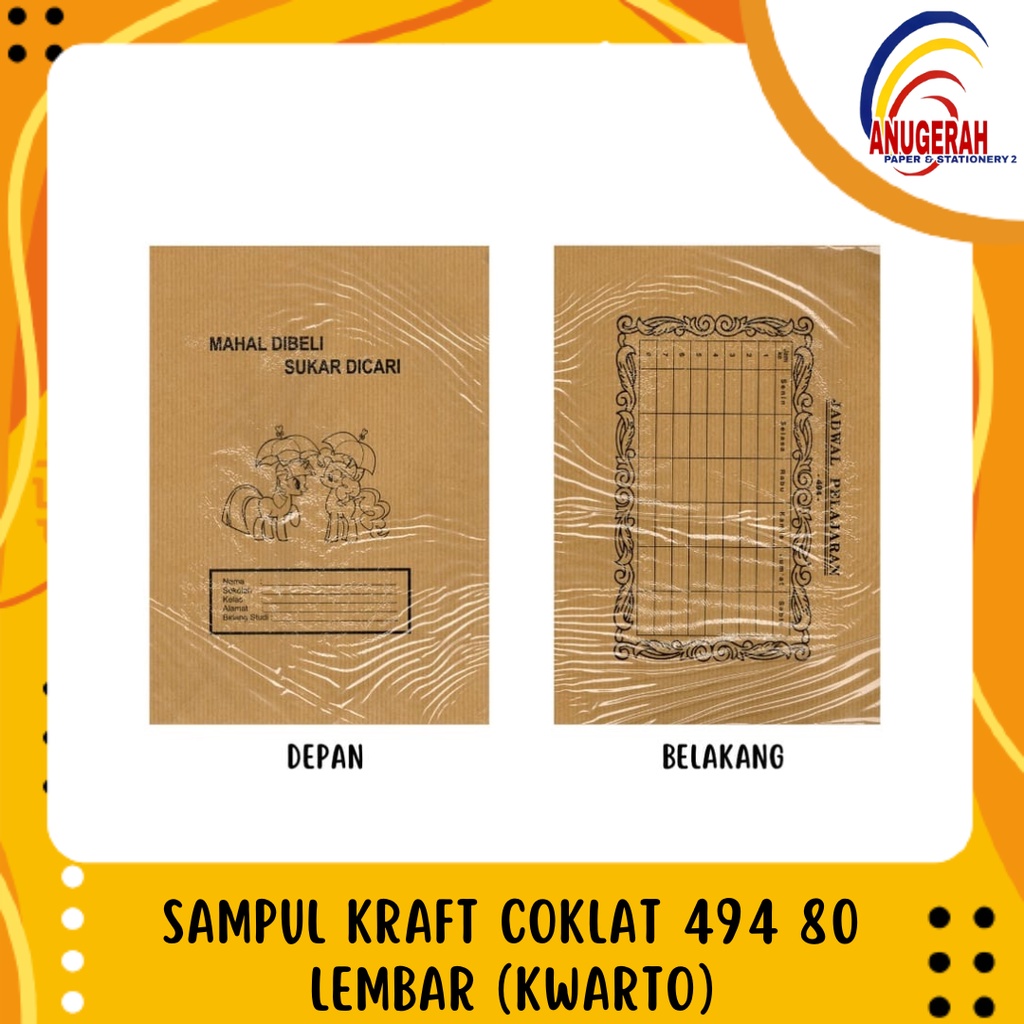 

SAMPUL COKLAT KRAFT ISI 80 LEMBAR (PAK)