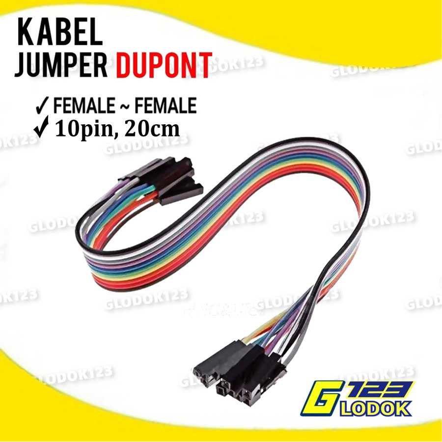 Kabel Jumper Male Female 10Pin 20cm Arduino