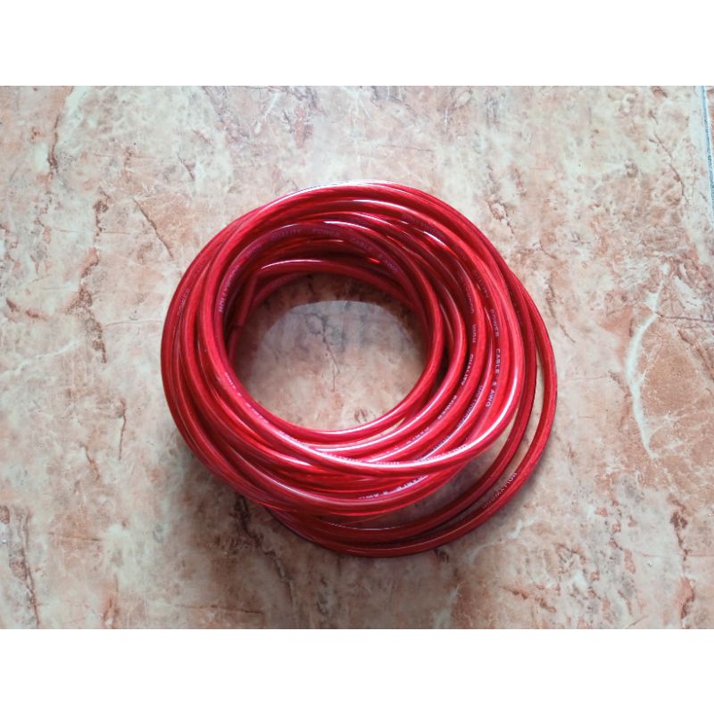 5 Meter Kabel Power / Kabel Accu / Kabel Strum 8Awg Audio mobil