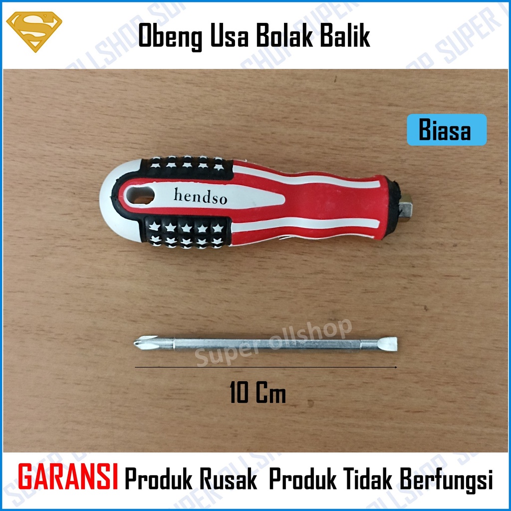 Obeng Bolak-Balik USA 4 inch / Track / Obeng Min Plus / Obeng Multi size / Obeng Belimbing Panjang Magnet