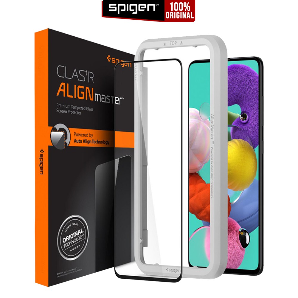 

Tempered Glass Samsung Galaxy A51 / A71 Spigen AlignMaster Full Cover Anti Gores