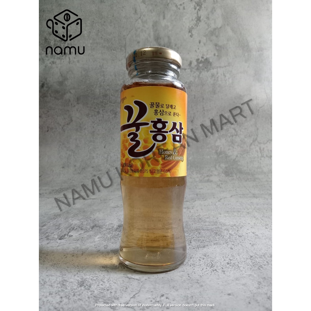 

Woongjin Minuman Rasa Madu Dengan Ginseng 180ml / Honey And Red Ginseng / Minuman Herbal Korea