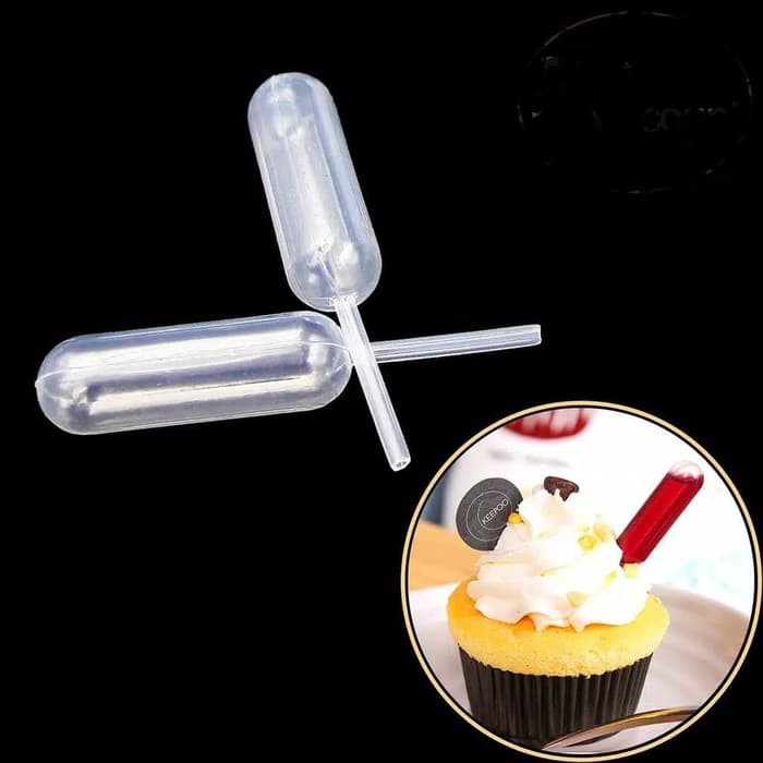 TBI Pipet Penetes 4ml Kue Selai Sirup Hiasan Kue Plastic Squeeze Dropper