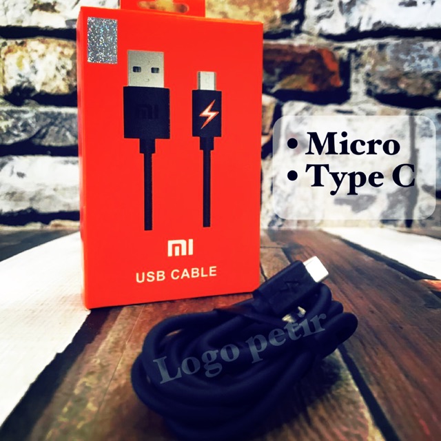 KABEL DATA XIAOMI MICRO &amp; TIPE C ORIGINAL 99.9% FAST CHARGER