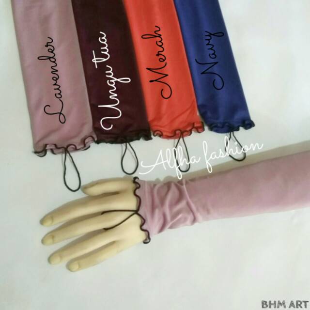 Handsock curly 1 layer /manset tangan wanita /handsock syari /handsock jempol /handsock murah