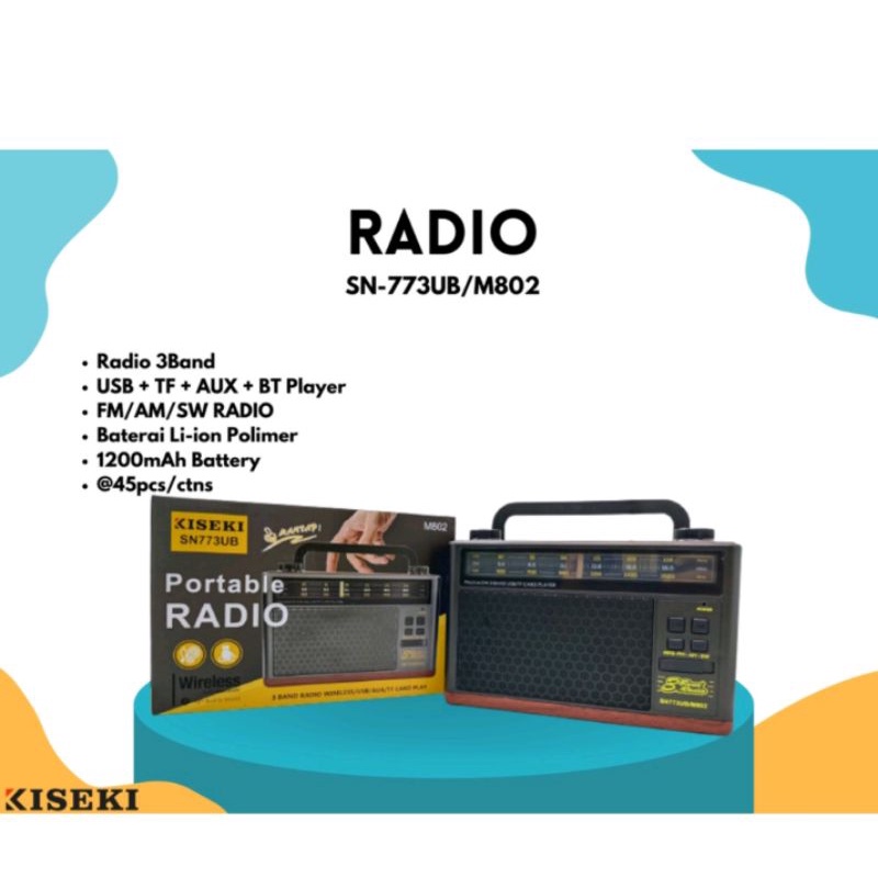 radio bluetooth kiseki 773 802