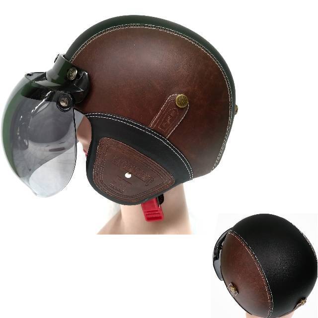 Helm Bogo Dewasa warna coklat hitam