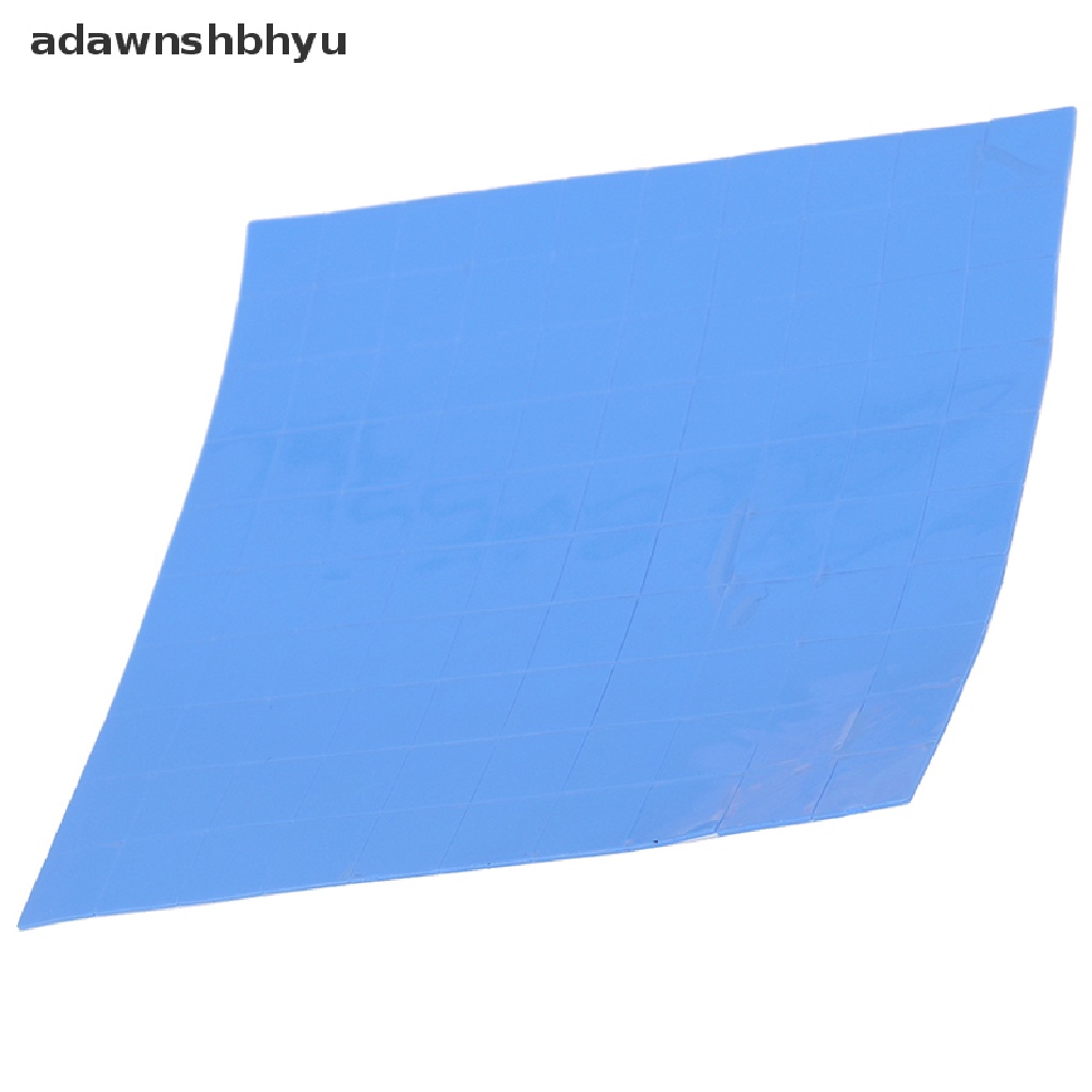 Adawnshbhyu 100Pcs 10 * 10 * 0.5mm Thermal Pad GPU CPU Heatsink Pendingin Pad Silikon Konduktif