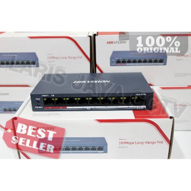 DS-3E0109P-E Switch POE 8Port Unamanaged HIKVISION