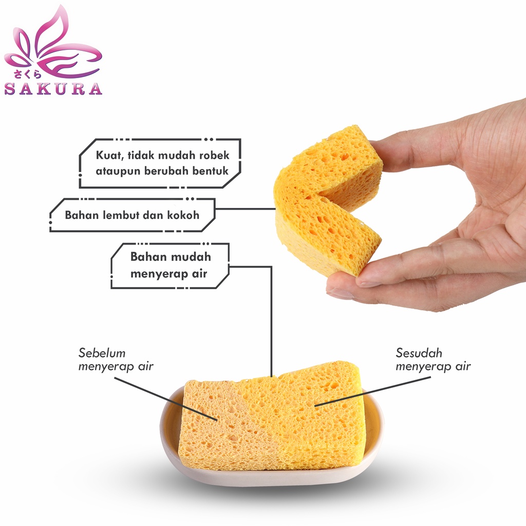 Spons Serbaguna/Sponge Busa Cuci Piring Unik&amp;Lucu-ANTI MINYAK-SOSOYO